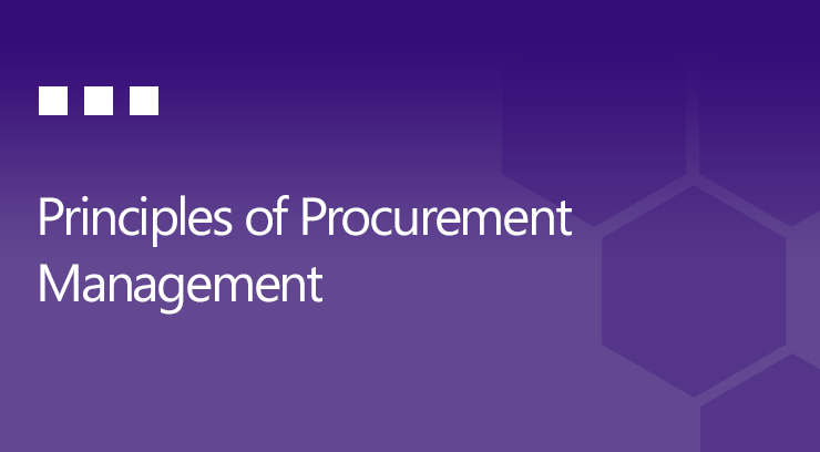 Principles of Procurement Management
